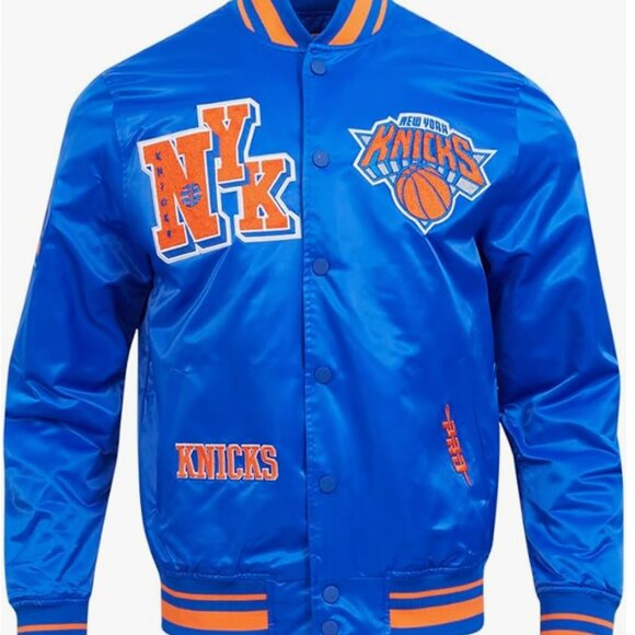 New York Knicks Mens NBA Best Of Satin Jacket